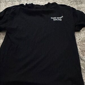 Darc Sport Black Crewneck Tee with leopard print